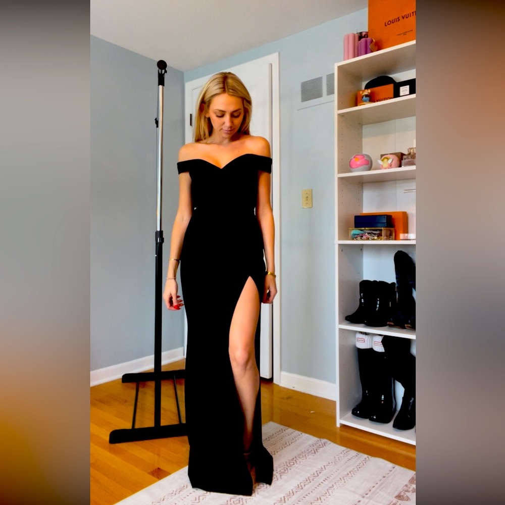 Showpo Black Tie Dress